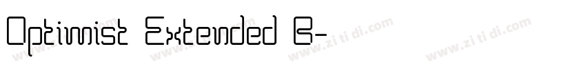 Optimist Extended B字体转换